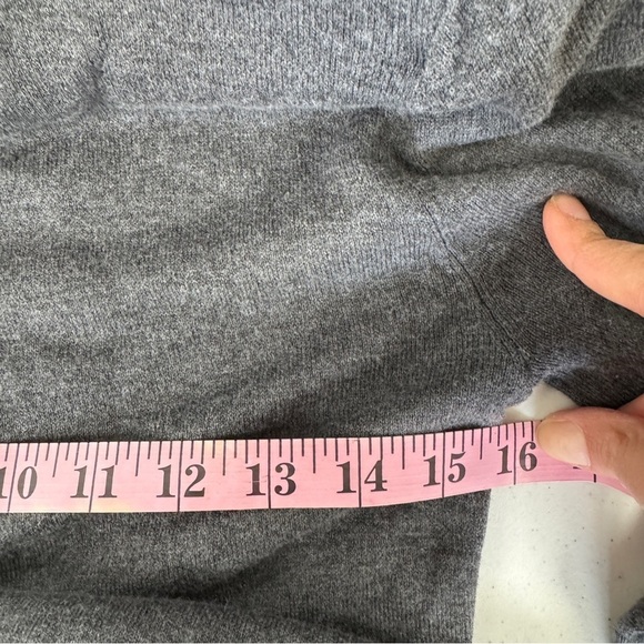 Ronny Kobo x Free People Macall Gray Knit Adjustable Ruched Sweater Mini Dress - Picture 14 of 16